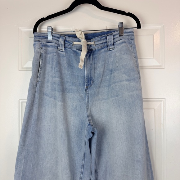 Miou Muse wide leg jeans tie waist sz medium - Picture 2 of 8